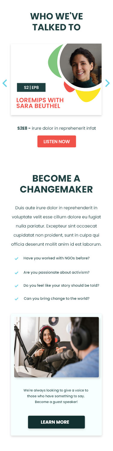 Communicating Change product